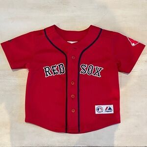 Majestic Red Youth Baseball Jersey